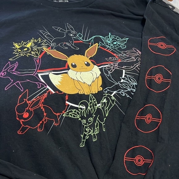 Pokémon Long sleeve shirt size 3XL Graphic on Front and Sleeve - Picture 5 of 6